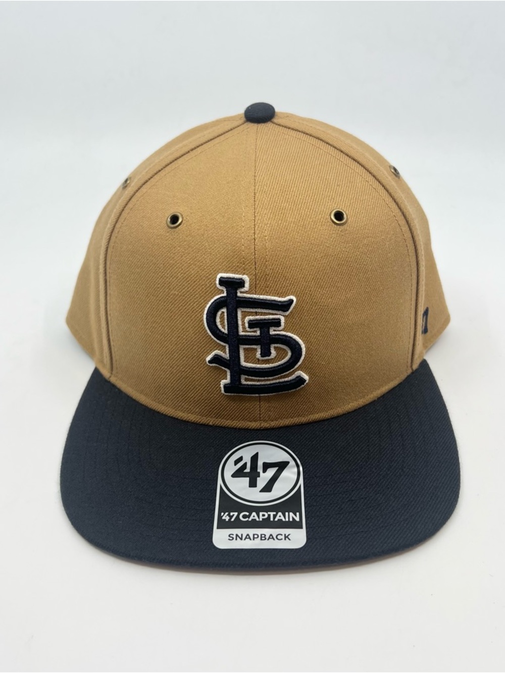 St Louis Cardinals ‘47 Brand “Captain" Hat Brown/Black Adjustable SnapBack - NEW